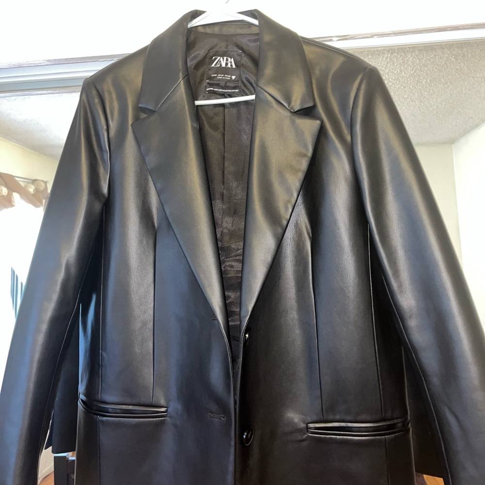 Zara Leather Blazer/Coat